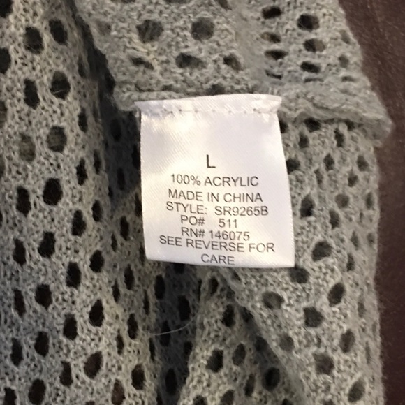 Light grey cardigan. Large. EUG - Picture 5 of 6